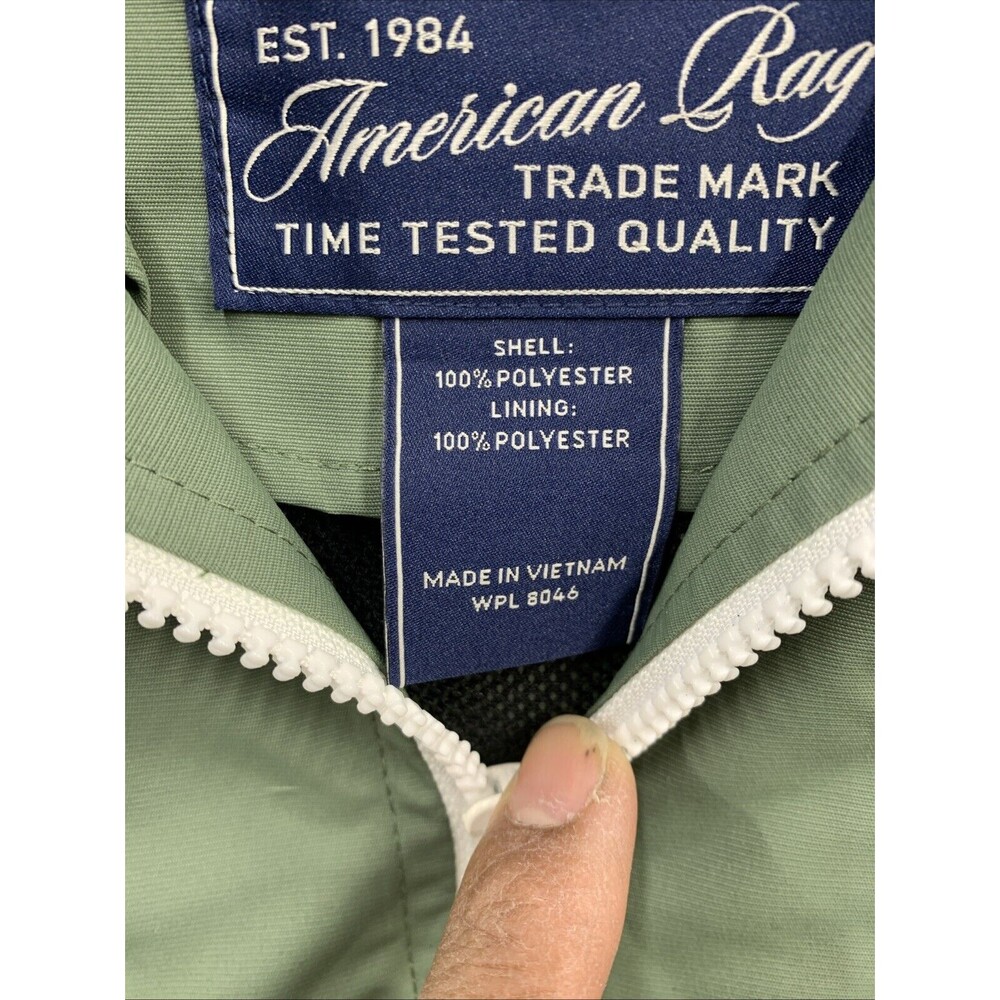 American Rag Wind Slicker Jacket Men’s XL Calm Sage 162801 - Picture 2 of 16